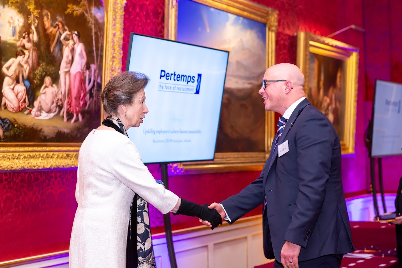 HRH Princess Anne with Andy Long 